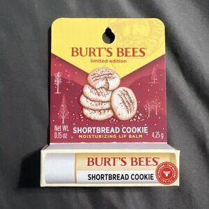 New Burt's Bees Limited Edition‎ Shortbread Cookie Lip Balm 100% Natural